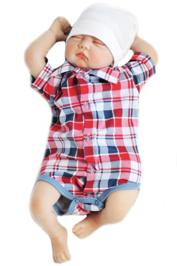 Baby Jungen Body mit Kragen "KR"