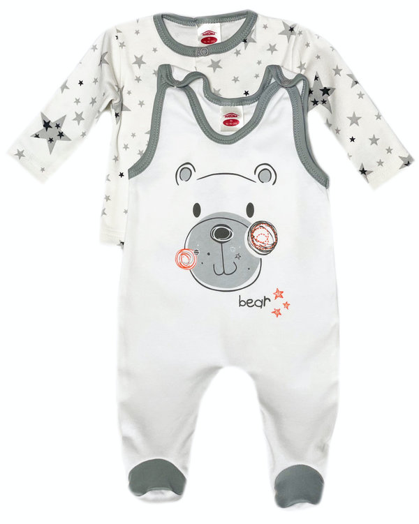 Baby Jungen Set Shirt und Strampler "Stars & Bears"