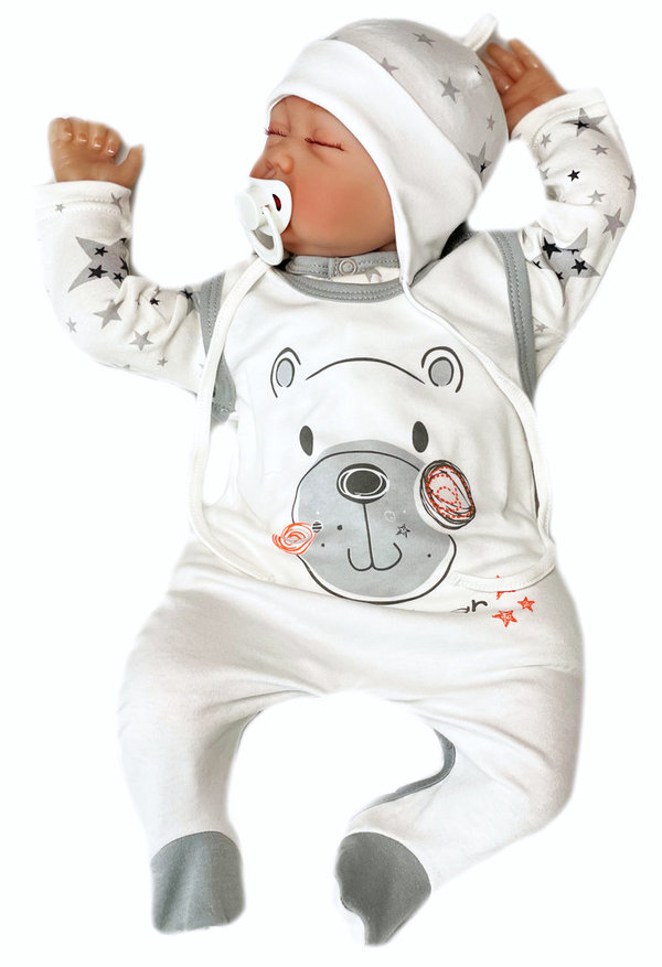Baby Jungen Set Shirt und Strampler "Stars & Bears"