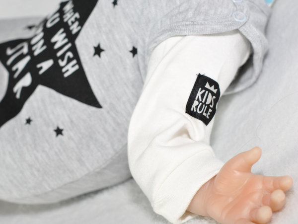 Baby Jungen/Mädchen Set Shirt, Strampler und Mütze "Happy Day" 50 cm