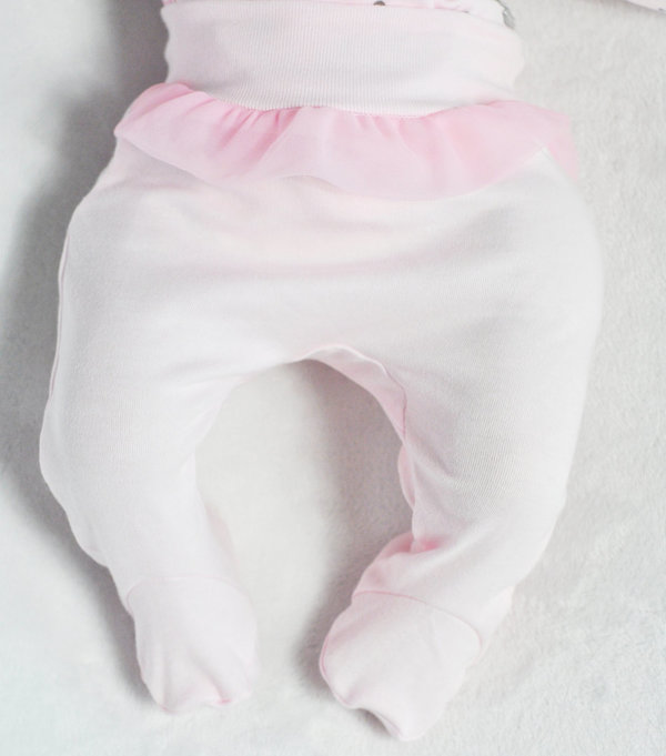 Baby Mädchen Hose mit Füßchen "Angel"