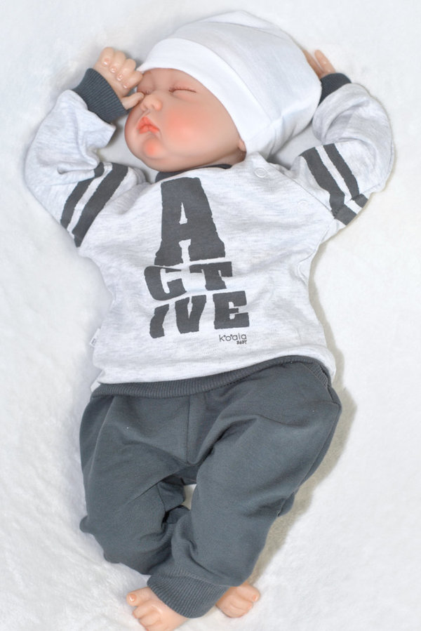 Baby Jungen Set: Sweatshirt und Hose "Acitive"