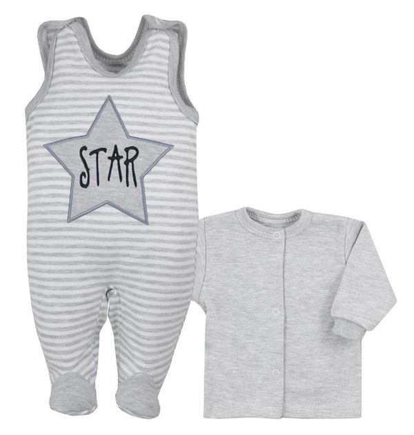 Baby Jungen Mädchen Set Shirt Strampler "STAR"