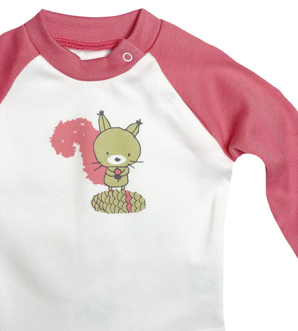 Baby Mädchen Set: Shirt, Hose und Turban Mütze "Forest"
