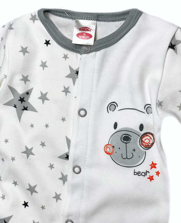 Baby Set: Strampler und Mütze "Stars & Bears"
