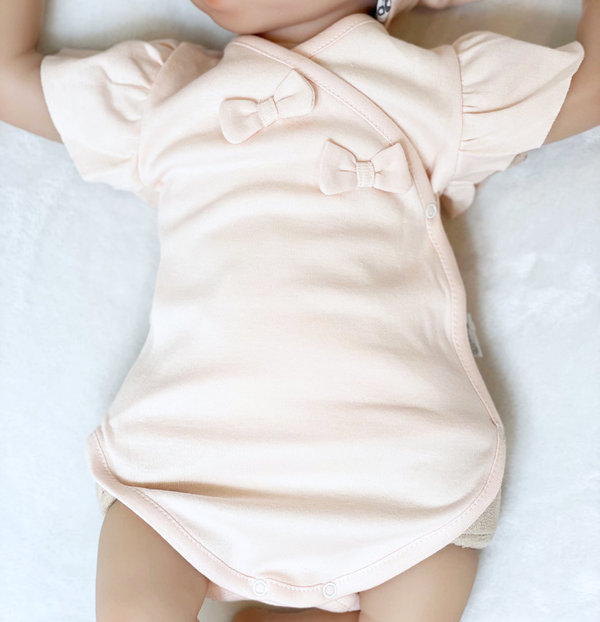 Baby Mädchen Set: Body, Hose und Turban Mütze "Pola"