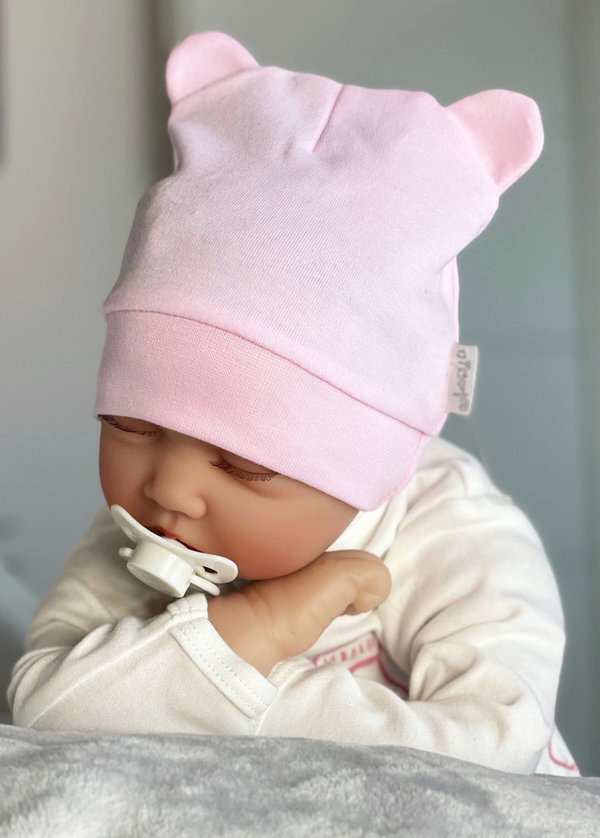 Baby Mädchen Mütze mit Öhrchen "Sweet Baby"