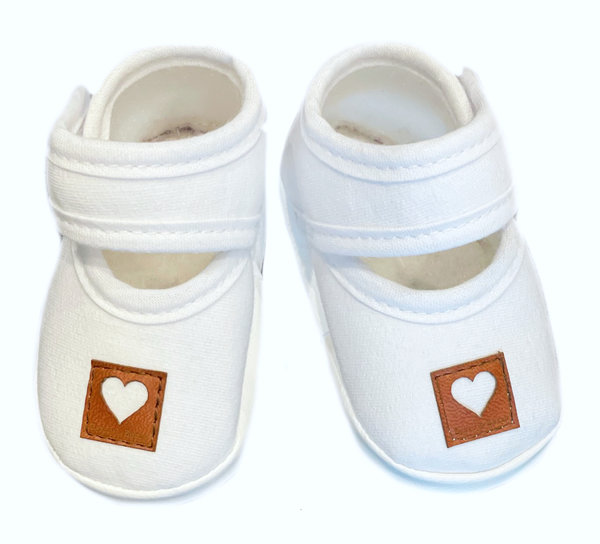 Baby Schuhe / Sandalen "White Heart"