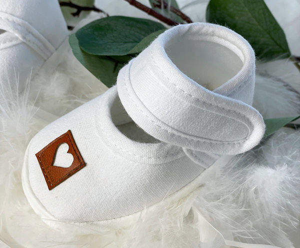 Baby Schuhe / Sandalen "White Heart"