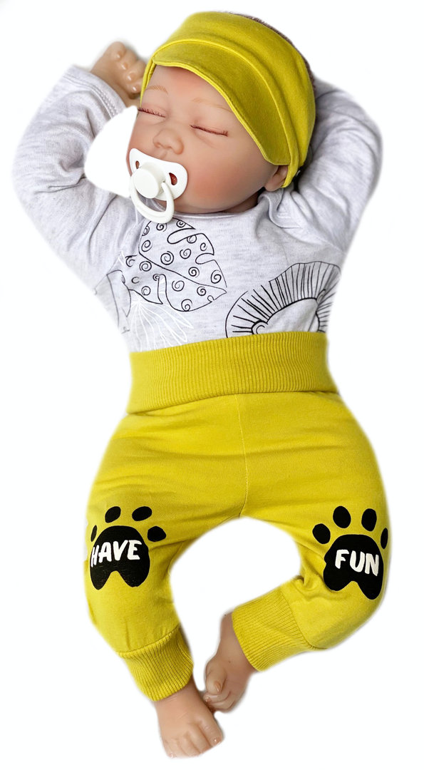 Baby Set: Sweathose und Cap "Funny Dog"
