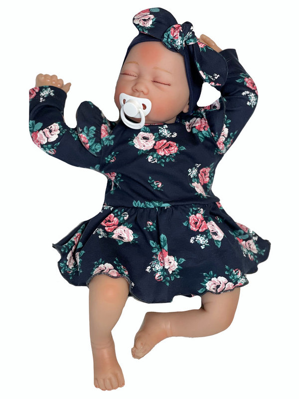 Baby Mädchen Body - Kleid "Rosa Bonica"
