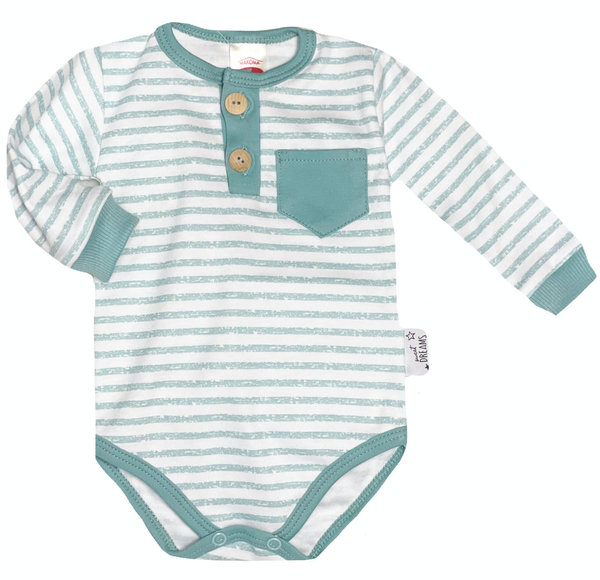 Baby Set: Polo - Body, Hose mit Fuß und Mütze "Sweet Dreams"