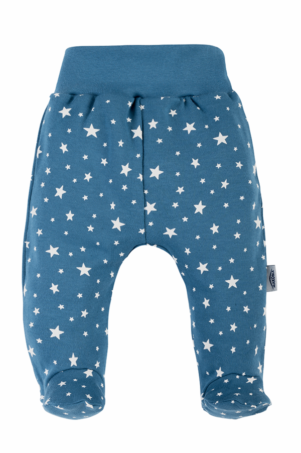Baby Set : Langarm Shirt und Hose mit Fuß "Stars"