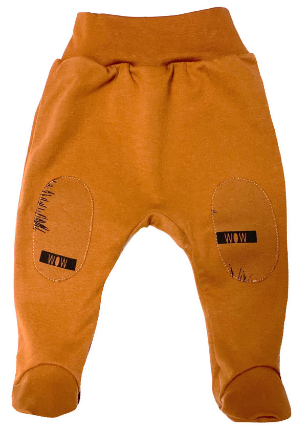 Baby Set aus Hose mit Fuß und Wickelbody "Cinnamon Spike"